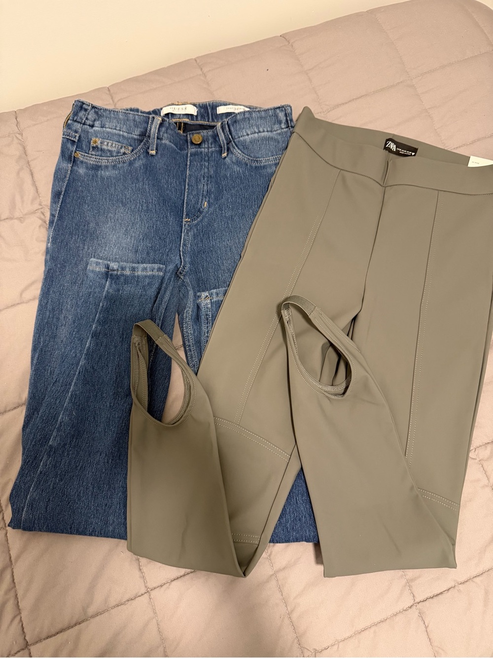 GUESS 1981 Skinny Jeans & ZARA Leggings Bundle | Women’s Size M